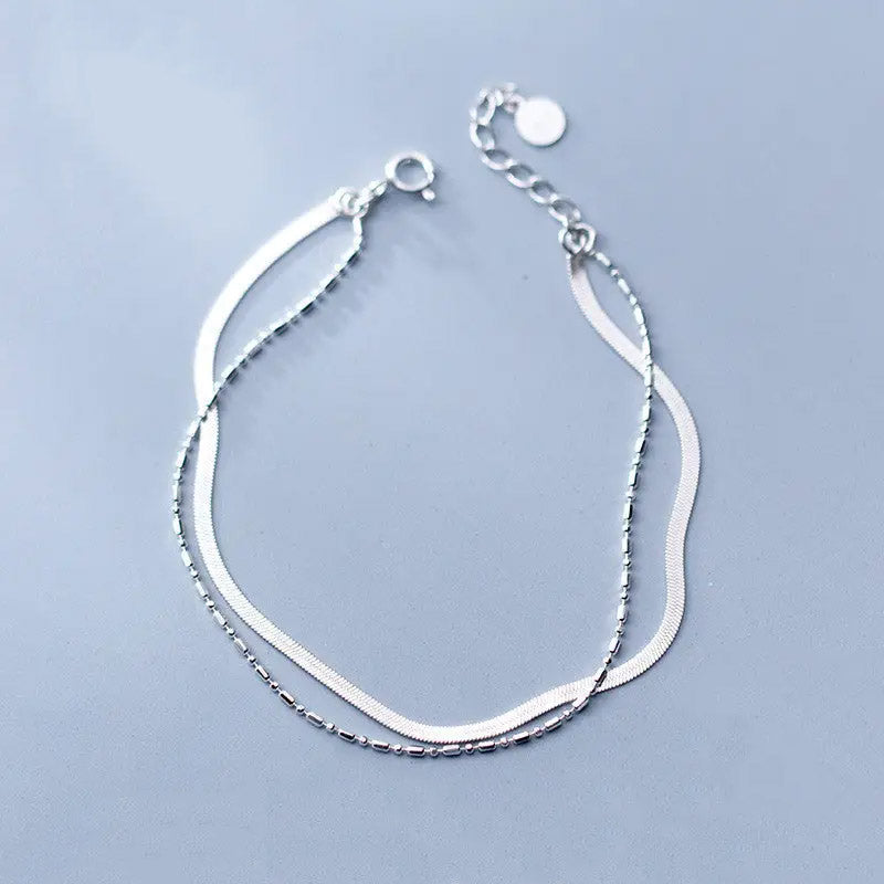 Alexienne - Armband med dubbla unika kedjor