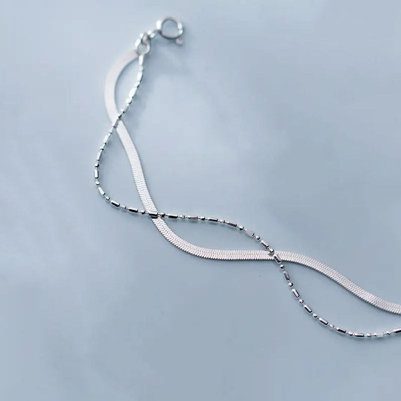 Alexienne - Armband med dubbla unika kedjor