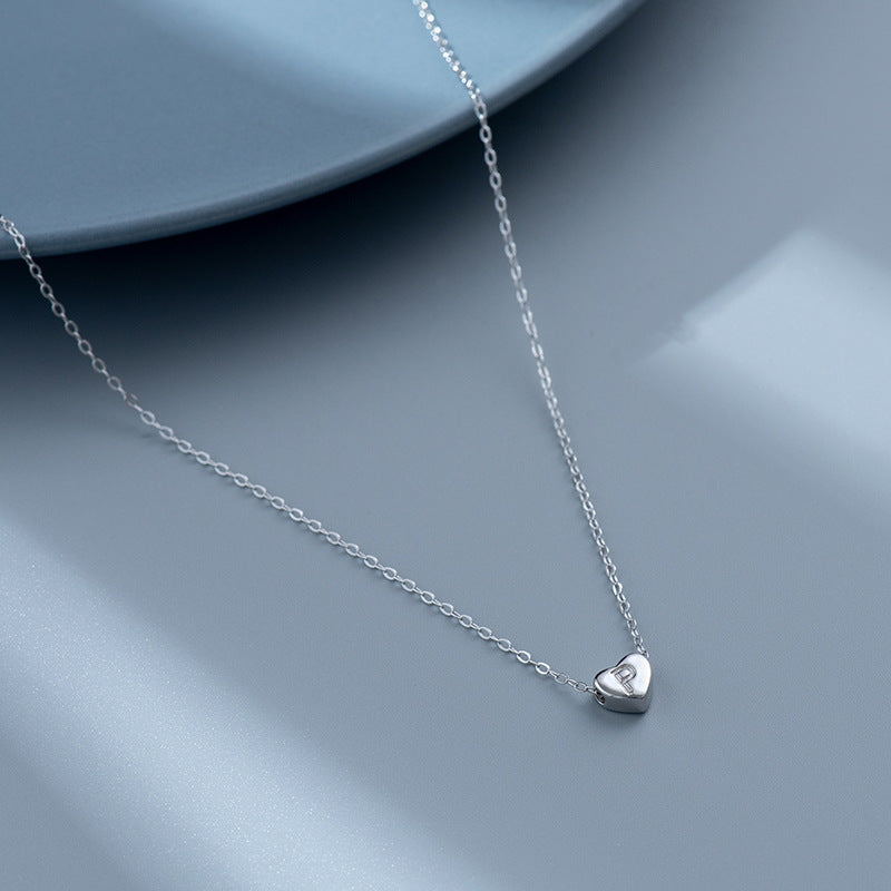 Heart Letter - Halsband med bokstav och hjärta