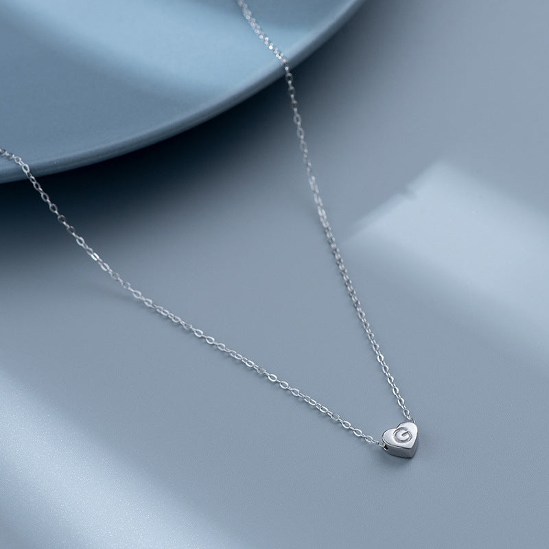 Heart Letter - Halsband med bokstav och hjärta