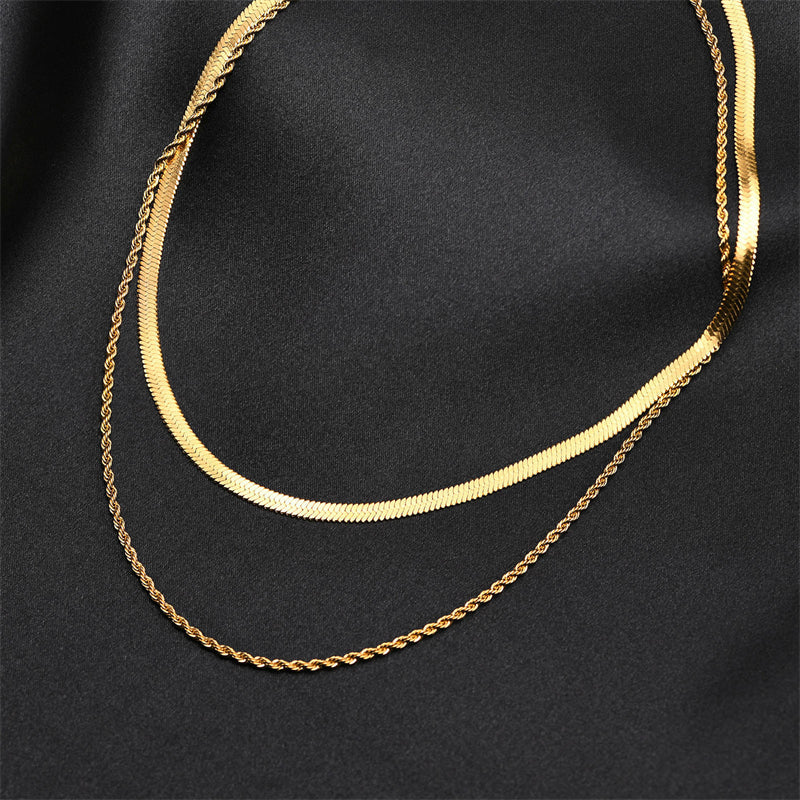 Noelia - Halsband med dubbla kedjor