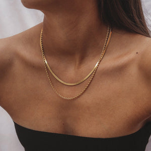 Noelia - Halsband med dubbla kedjor