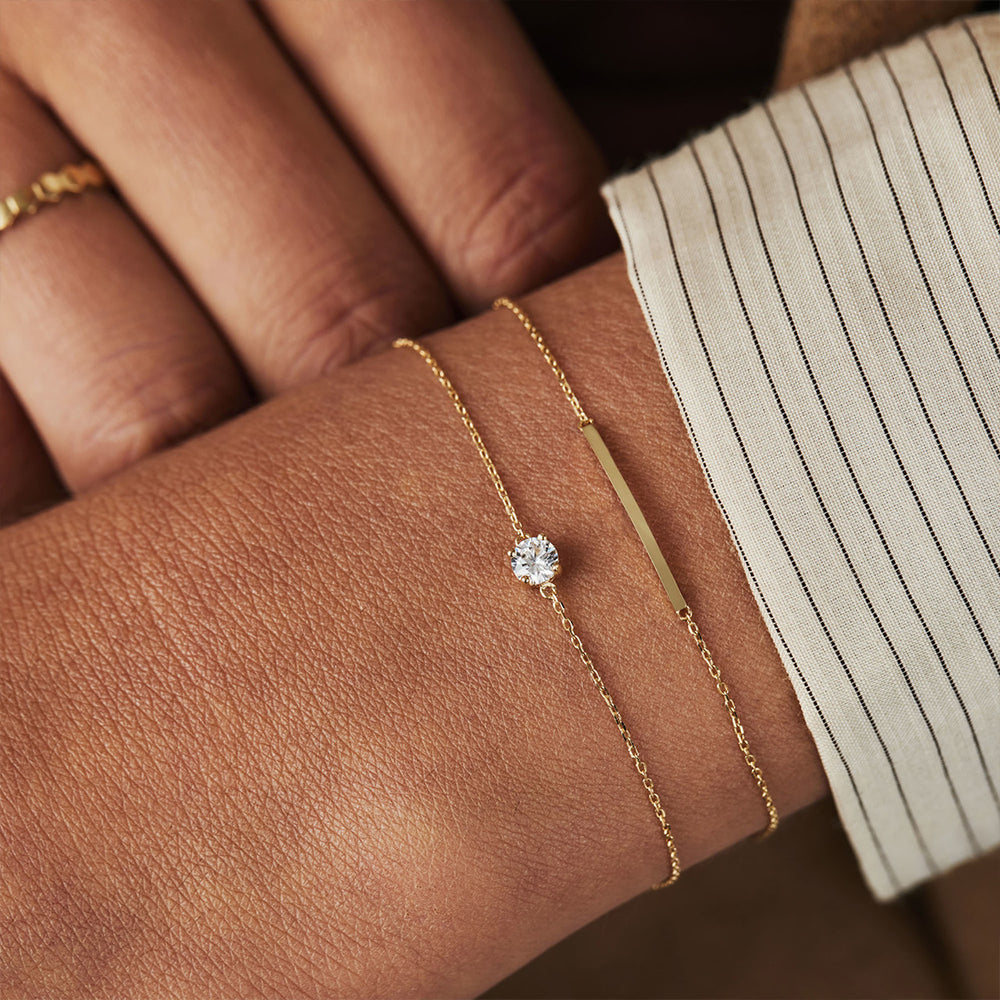 Wilmarie - Armband med liten sten